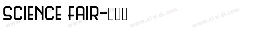 Science Fair字体转换